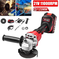 4‑1/2” Electric Brushless Cordless Angle Grinder With 1 Battery For Makita 21V