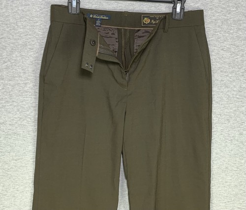 Brooks Brothers Damengröße 6 Hose grün Loro Piana Wolle Stretch Bootcut LESEN - Bild 13 von 17