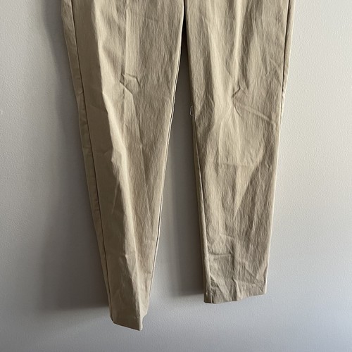 Zac & Rachel Women 6 Beige Khaki Stud Detail Pull-On Straight Leg Chino Pant NWT - Picture 2 of 10