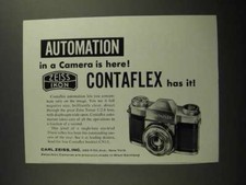 1956 Zeiss Ikon Contaflex Camera Ad - Automation