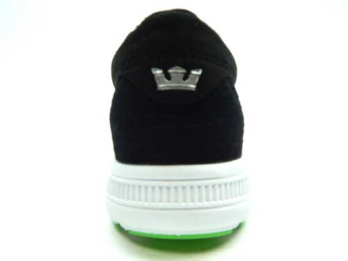 SUPRA WOMEN'S HAMMER RUN BLACK WHITE 98038-002 SHOES SIZE 10 - Picture 2 of 8