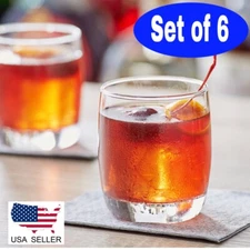 Set of 6 Rocks/Old Fashioned Glass Cocktail Tumbler Whiskey Cups 11 Oz