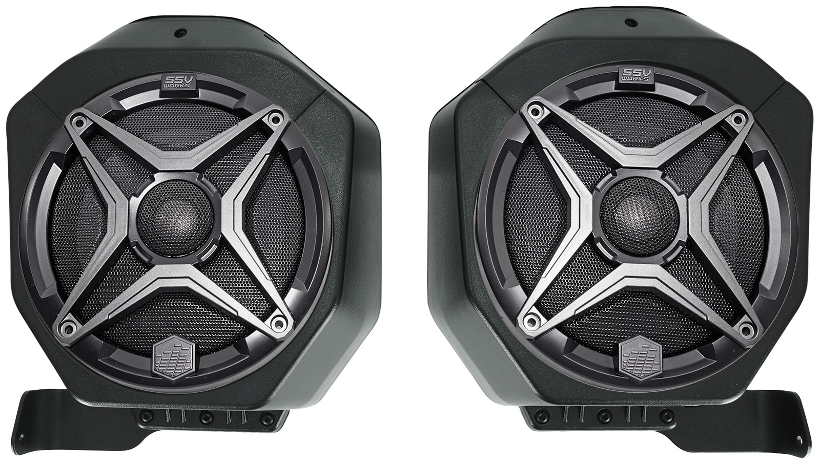 SSV работает с 6,5 240-ваттными задними динамиками + разъемами для Ford Bronco 4-dr 2021-2025 годов выпуска.