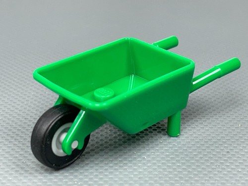 LEGO Minifigure Carrello utensili carriola verde 60337 Pneumatico nero - Foto 7 di 7