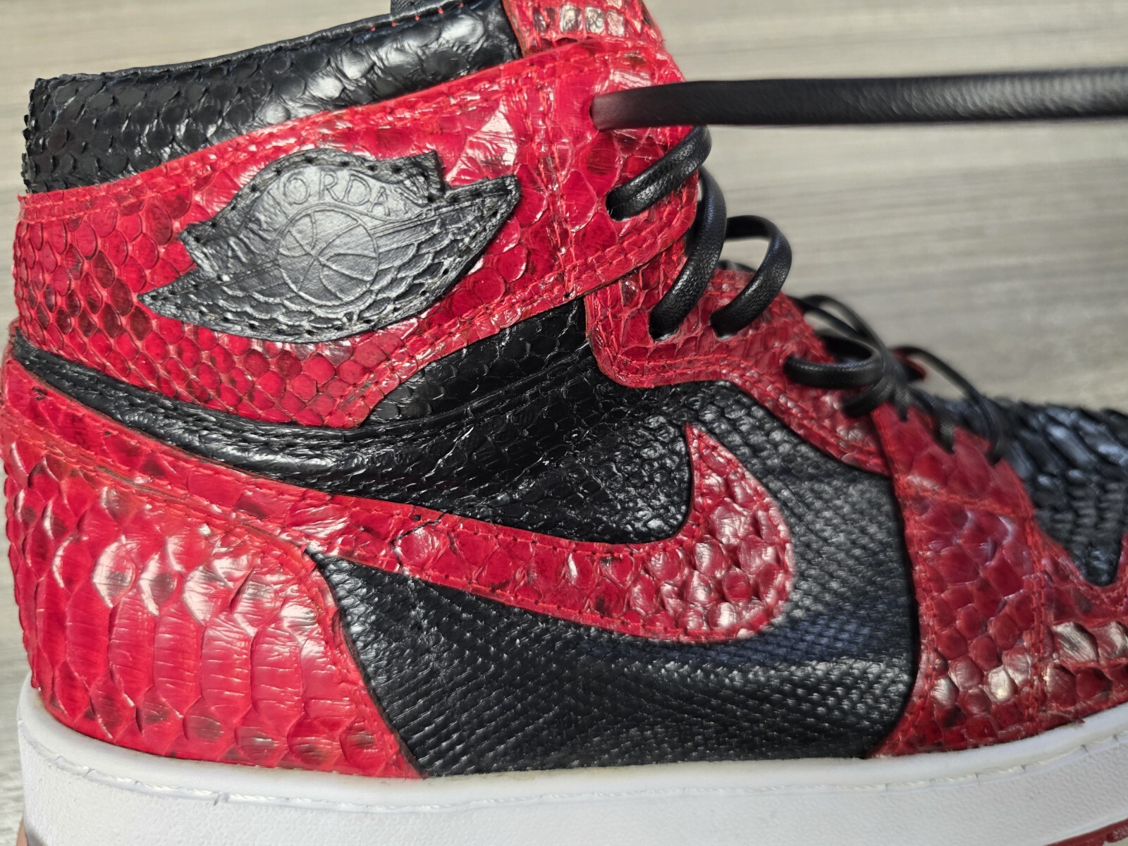 jordan 1 custom size 11 PYTHON SNAKE SKIN | eBay