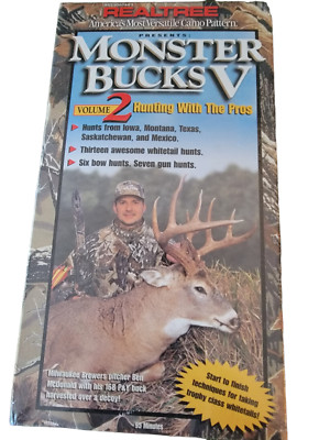 Monster Bucks 5 V Hunting Deer Bill Jordan Realtree VHS Whitetail Grand Slam