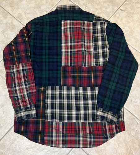 Polo Ralph Lauren da uomo L abbottonata Oxford divertente camicia a quadretti con pony $168 Nuova con etichette - Foto 9 di 10