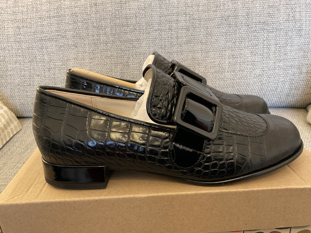 Orla Kiely, Alice Shoes in Black, UK Size 3, EUR New And Perfect