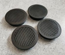 4 X BLACK ROUND DROP OUT FLOOR VENT ROUND GAS campervan Motorhome Caravan 