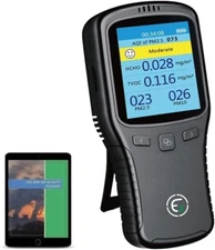 GE Air Quality Monitor W/PM 2.5/TVOC/HCHO Only FREE SHIPPING