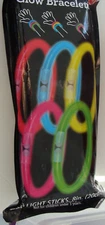 NOS SEALED 2019 50pcs Glow Bracelets Light Sticks 8" Party Favor Halloween Treat