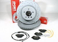 Zimmermann Sport Bremsscheiben Ø 330 Mm + BeläGe Hinten FüR BMW 5Er F10 F11 F18