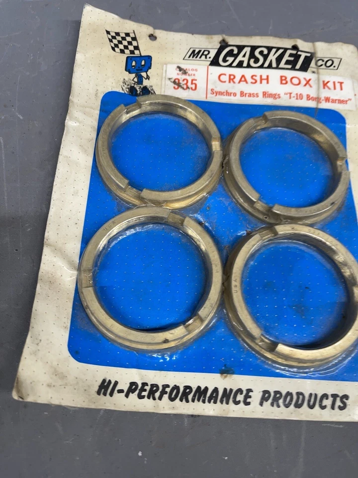 NOS Vintage Mr. Gasket T10 Crash Box Kit Super T-10 Borg Warner Synchro Bronze - Imagem 2 de 4