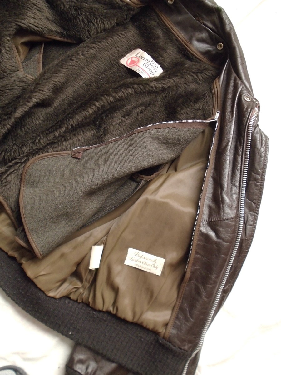 ジャケット・アウター 70s~80s Sears Leather jacket a-2 Vintage 70s Sears Leather Shop Type A-2 Leather Bomber