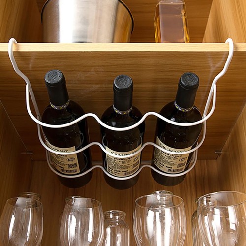 Household Storage Rack Beverage Beer Holder Cabinet Hanging Shelf Home Supply - Picture 7 of 7