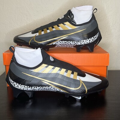 RARE Nike Vapor Edge Pro 360 Black Gold Football Cleats Men's Size 13