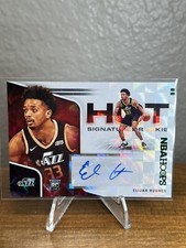2020 NBA Hoops Hot Signatures Rookie Auto Holo GREEN SP RC Elijah Hughes