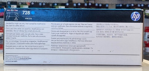 Original HP Patrone 728 Cyan 300ml F9K17A 11/2020 Designjet T730 T830 MFP - Bild 2 von 3