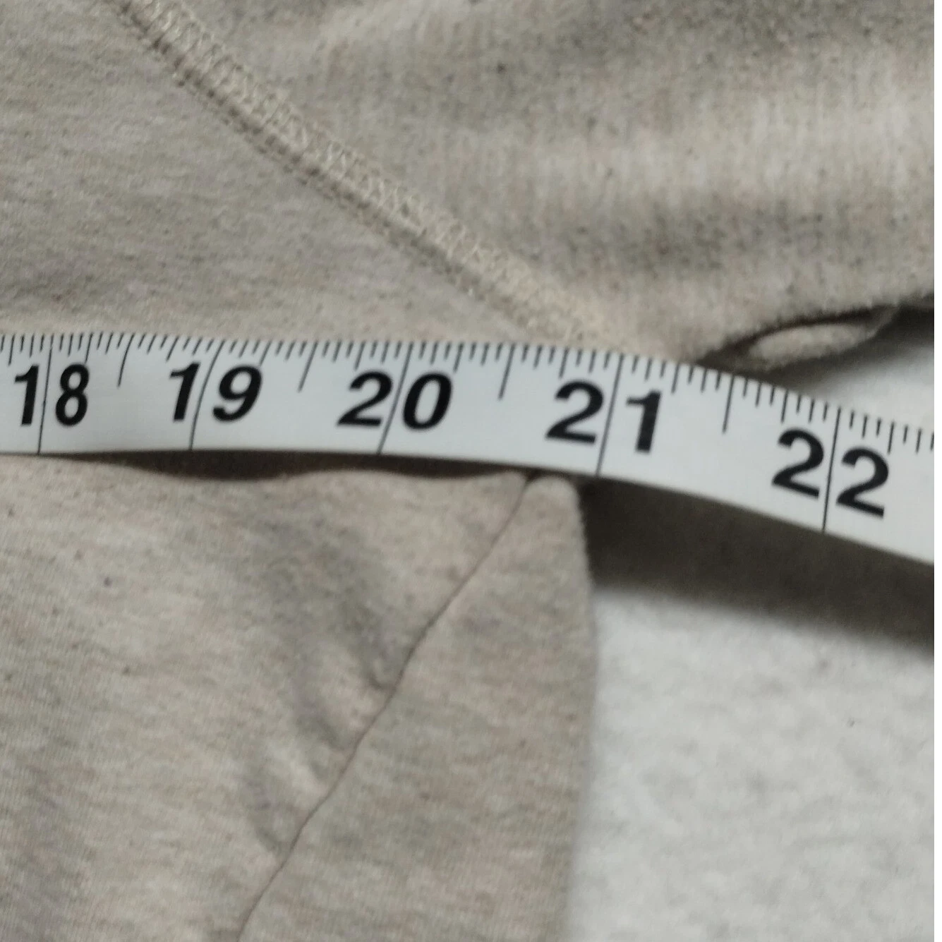 Felpa donna Michael Kors con cappuccio pullover stringato coulisse casual beige taglia M