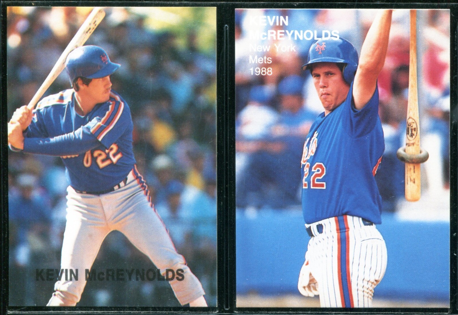 KEVIN MCREYNOLDS NEW YORK METS 12 Broder Baseball Cards With 2 Different
