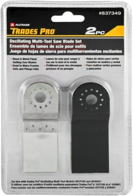 #ad Alltrade Trades Pro 837349 Oscillating Tool Blade 2 Piece for Wood amp; Metal $15.99