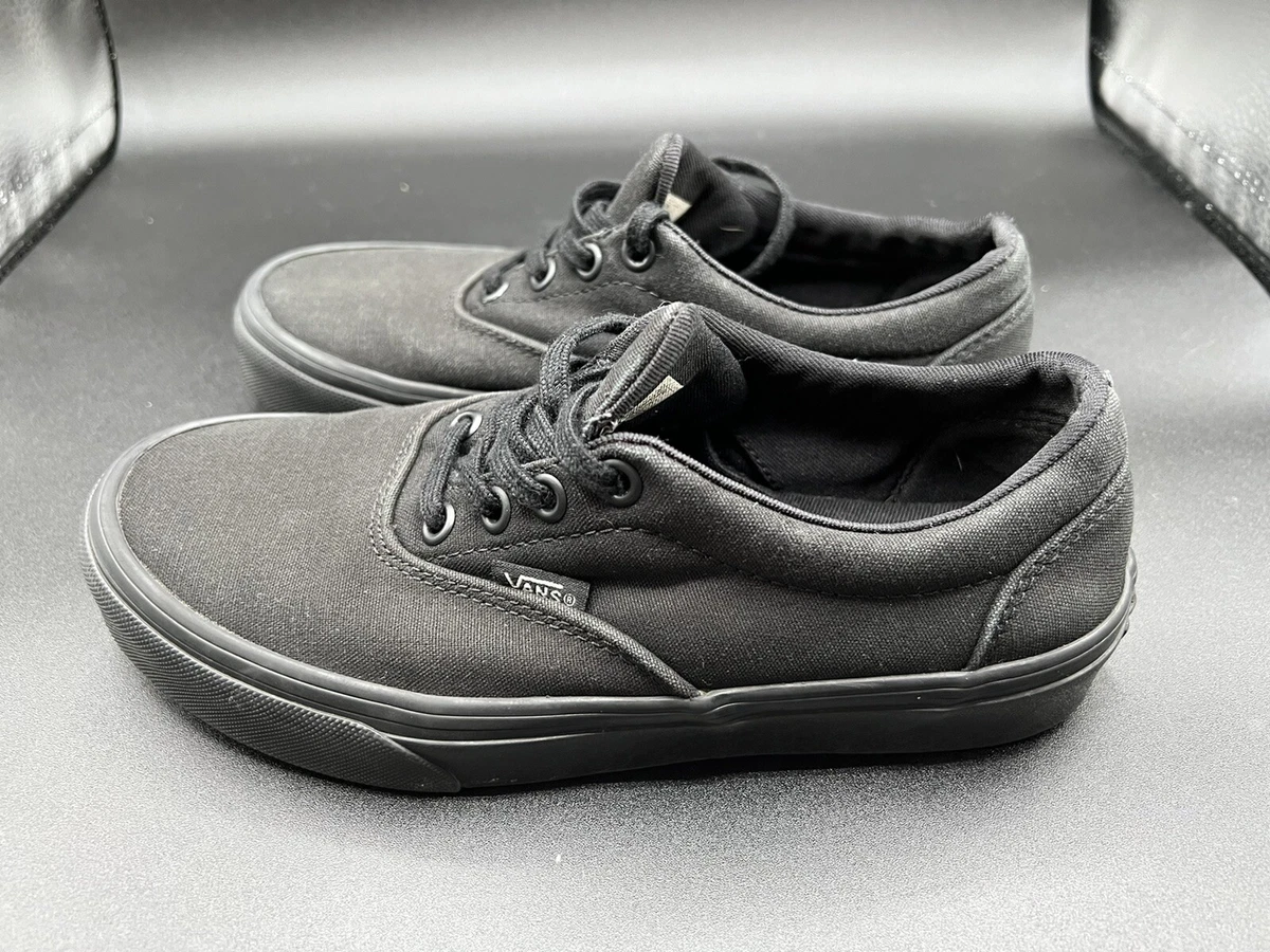 All black old shop skool vans size 6