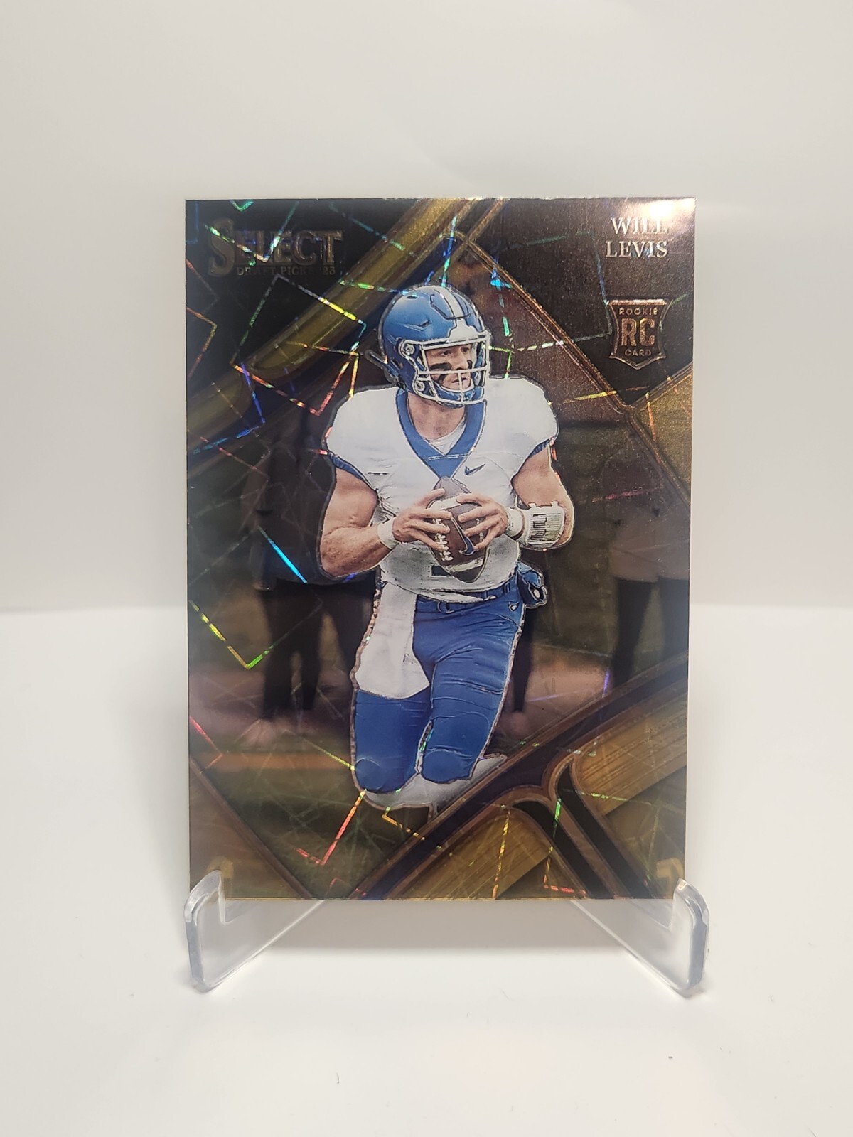 2023 Panini Select Draft Picks Field Level Gold Lazer Prizm #103 Will Levis (RC)