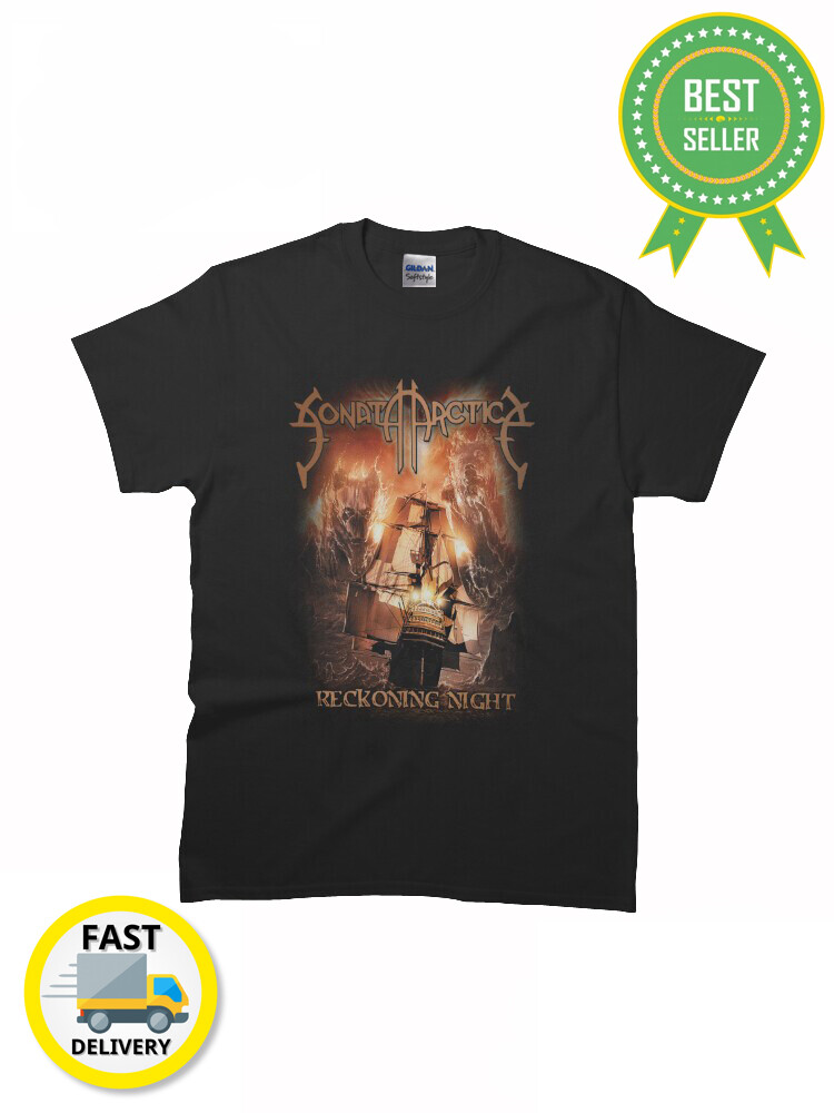 希少　Sonata Arctica Reckoning Night　shirt Sonata Arctica - Reckoning Day, Reckoning Night MAN WOMAN T