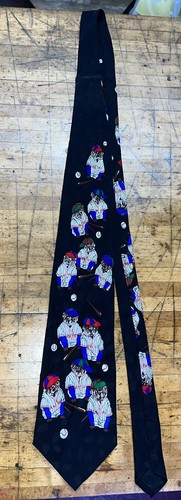 "BULLDOGS PINSTRIPED BASEBALL UNIFORMS" ORIGINAL ADDICTION 100% SILK TIE MZ7