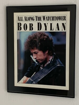 BOB DYLAN WATCHTOWER Framed Art Sheet music - BRAND NEW Out of Print 
