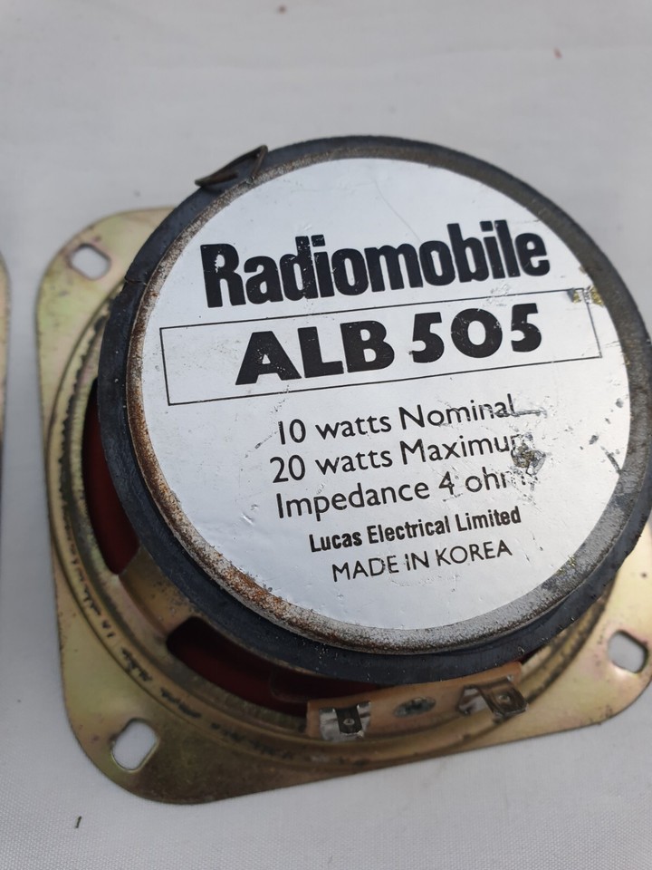 Vintage Radiomobile ALB575 Car Radio Door Speakers UNTESTED eBay