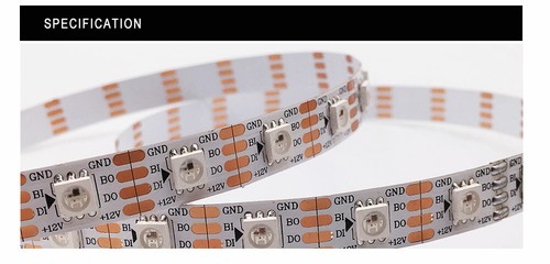 WS2815 LED Pixel Strip Individually Addressable Dual-signal 30/60/144 Leds/m 12V - Picture 2 of 8