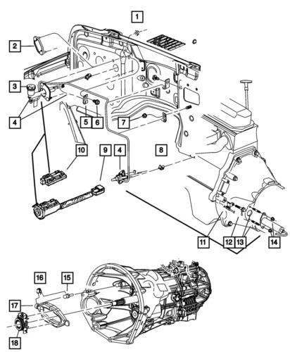 Interruptor de bloqueo de arranque de embrague genuino Mopar 2001-2006 Jeep Wrangler 56009047 Foto 4 de 4