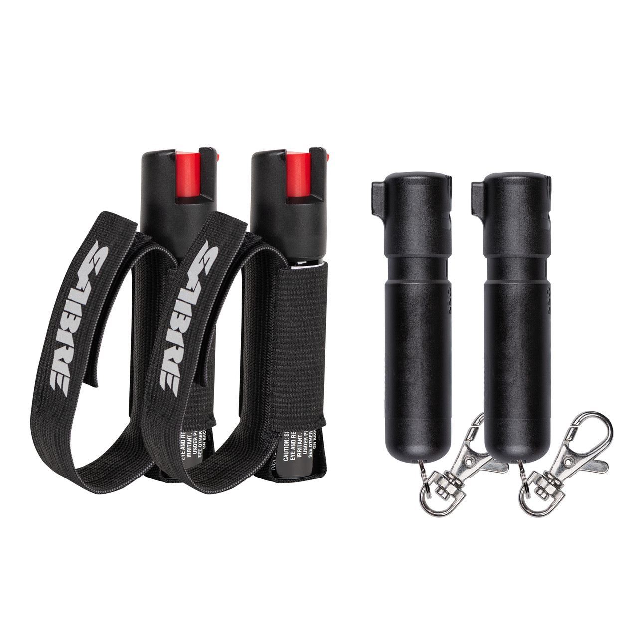Sabre Lock Set Accessory SABRE Personal Safety Kit, 2 Mighty Discreet Pepper Sprays with Twist ...