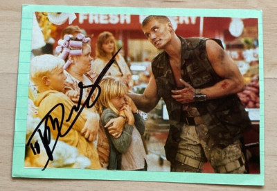 Dolph Ludgren original signierte Autogrammkarte Ak Schauspiel Amerika alt Rocky