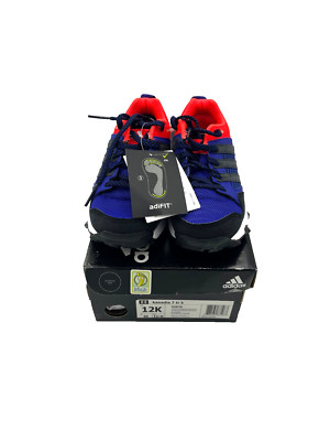 Adidas Kids Kanadia 7 TR K Running Sneakers Size 12 K B26529  Black Blue Orange