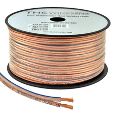 Car Home Audio Speaker Wire Transparent Clear Cable 12AWG 250ft 12/2 Gauge