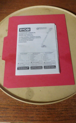 RYOBI 18V CORDLESS STRING TRIMMER/EDGER 