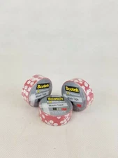 3 ROLLS SCOTCH EXPRESSIONS HASHI DECORATIVE TAPE - RED