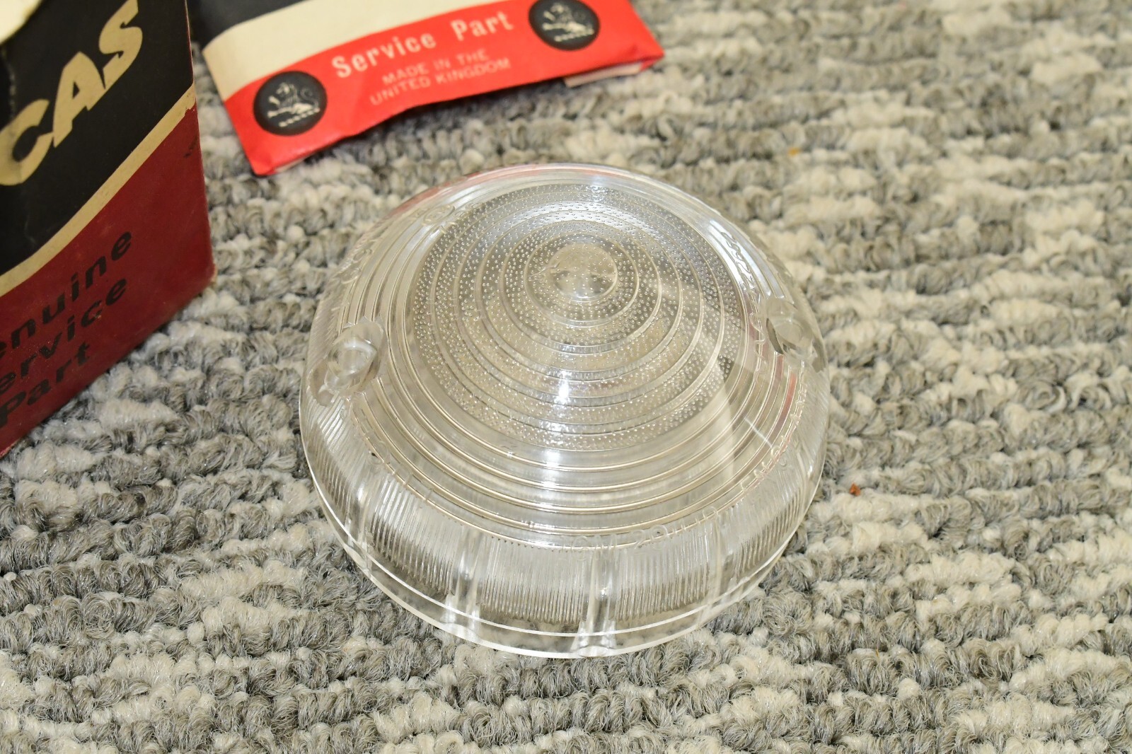 NOS Vintage Lucas 54581109 Lens for Triumph Rolls Royce Land Rover Others CLEAR