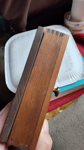 vintage wooden card box - Picture 7 of 9