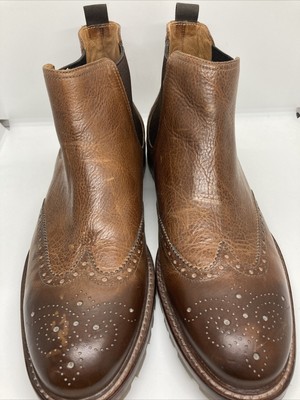 Johnston Murphy Kresser Gore Leather Chelsea Boots Brown 