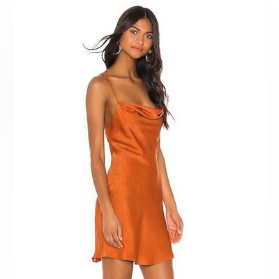 House of Harlow X Revolve Ira Mini Dress, Size S Burnt Orange Slip | eBay