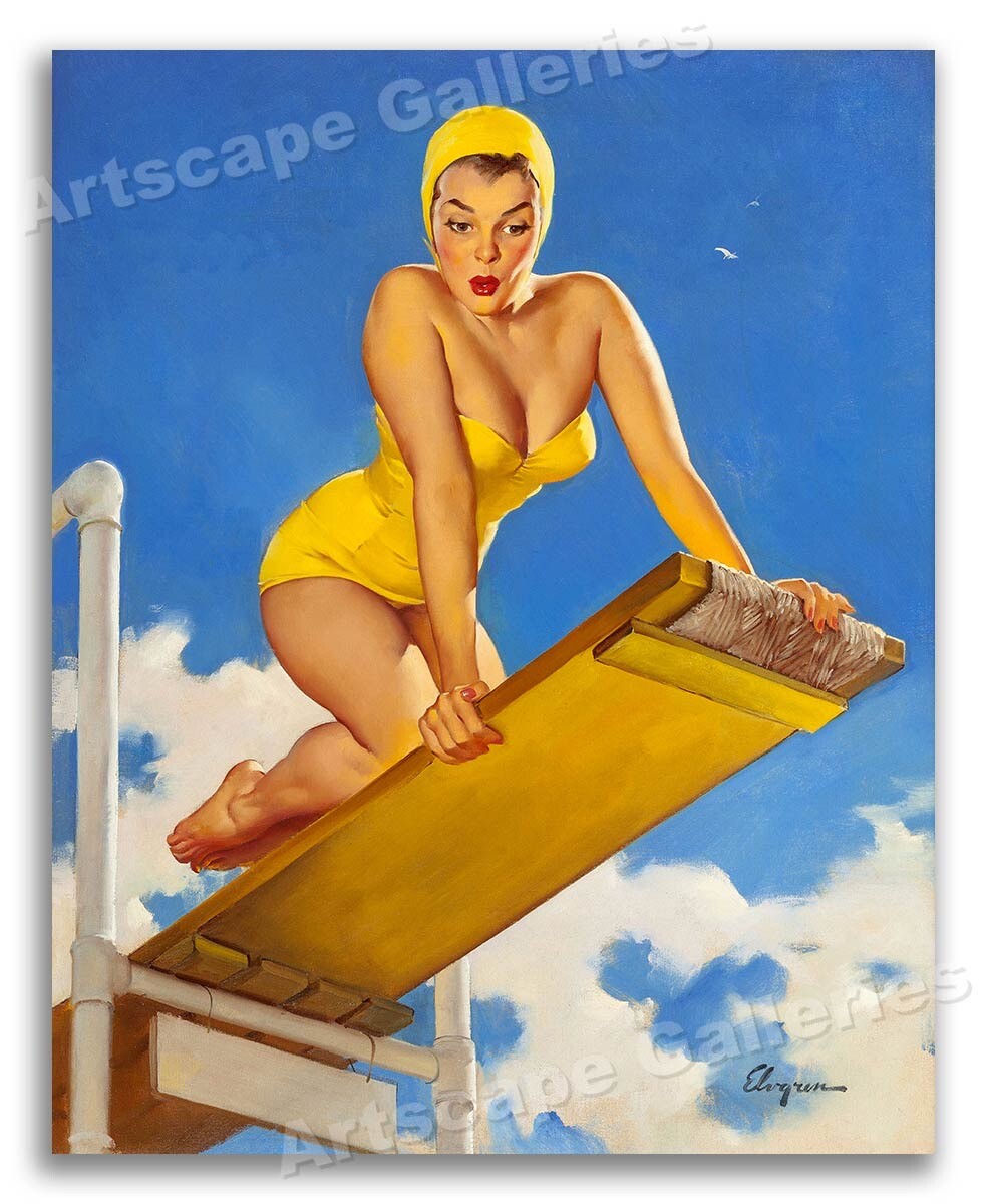 Gil Elvgren 1950s PinUp Girl 