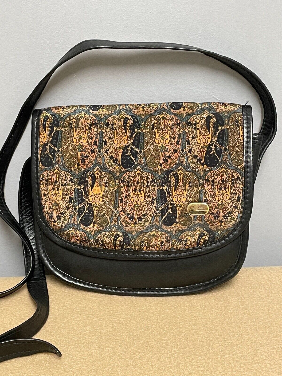Christina Max Direct stock discount 83% OFF Leather Silk Black Shoulder Handbag