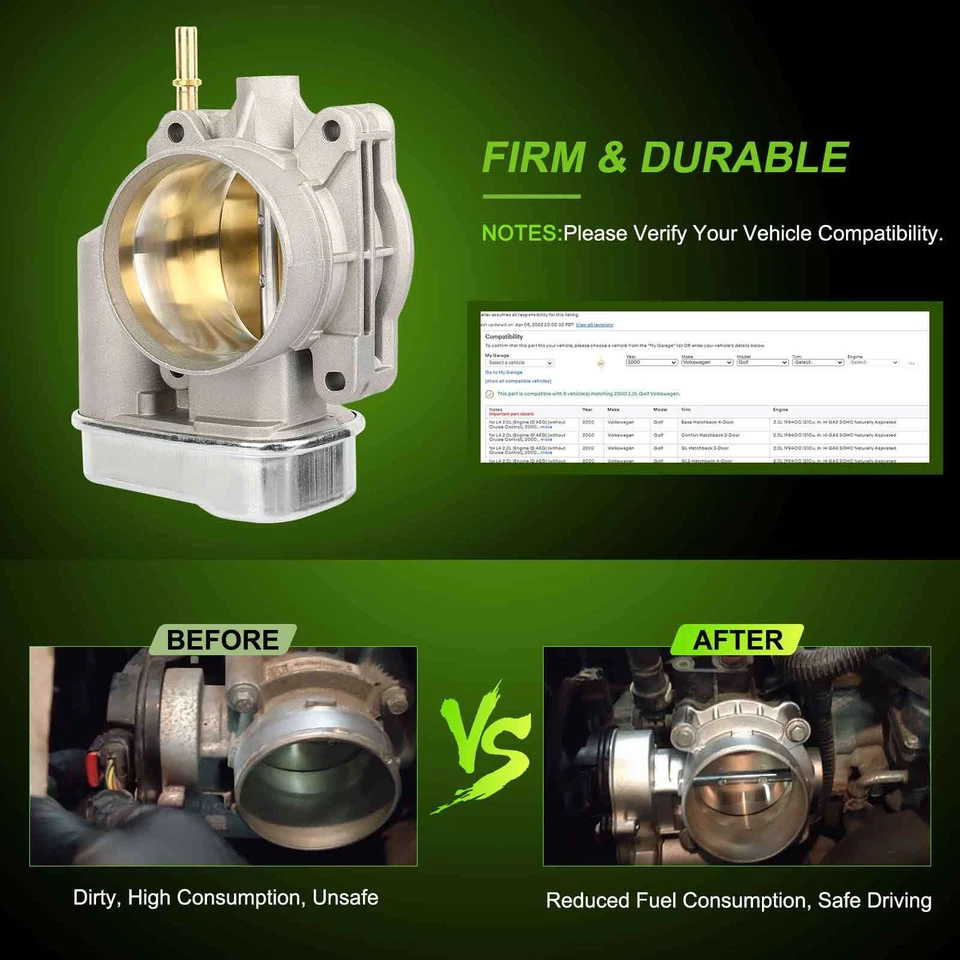 Carrocería del acelerador para Chevrolet Cobalt Saturn Ion 2,0 L 2005 2006 2007 12565553 Foto 3 de 4