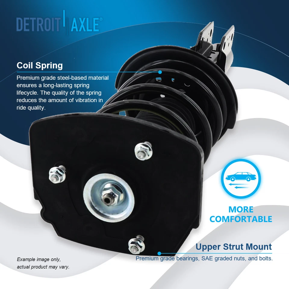 Rear Struts w/ Coil Spring for 1997-2003 Pontiac Grand Prix Buick Century Regal - Изображение 3 из 4