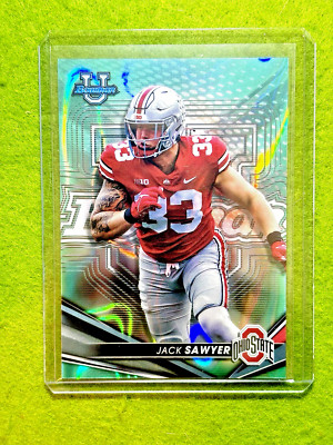 Jack Sawyer AQUA LAVA REFRACTOR #/199 OSU ROOKIE CARD 2024 Bowmans Best STEELERS