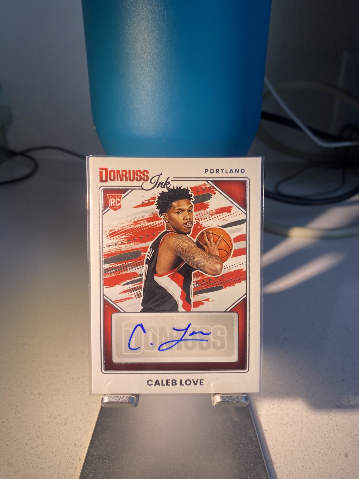 Caleb Love Autograph Rookie Donruss Panini 2025-26 Trailblazers