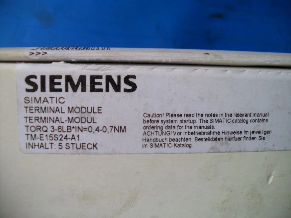 SIEMENS 6ES7 193-4CA20-0AA0 193-4CA20 Terminal Module - Image 4 of 4